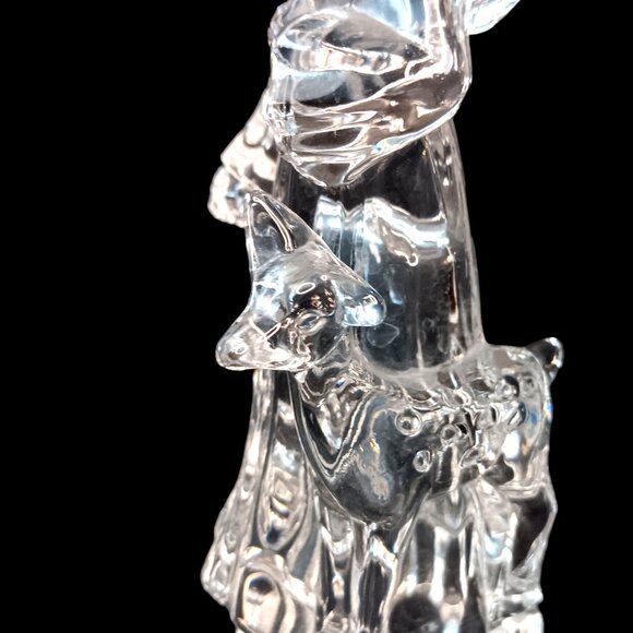 Mikasa Lead Crystal Angel Figurine “Angelic Harmony” Germany 7" - Picture 10 of 13